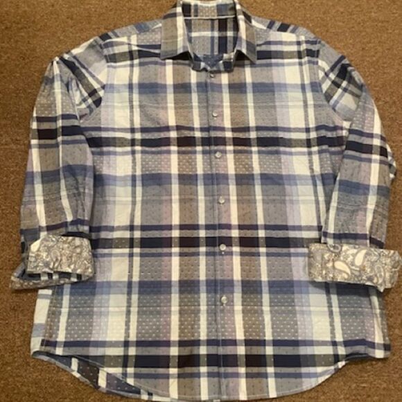 men’s plaid button down shirt - Picture 1 of 4